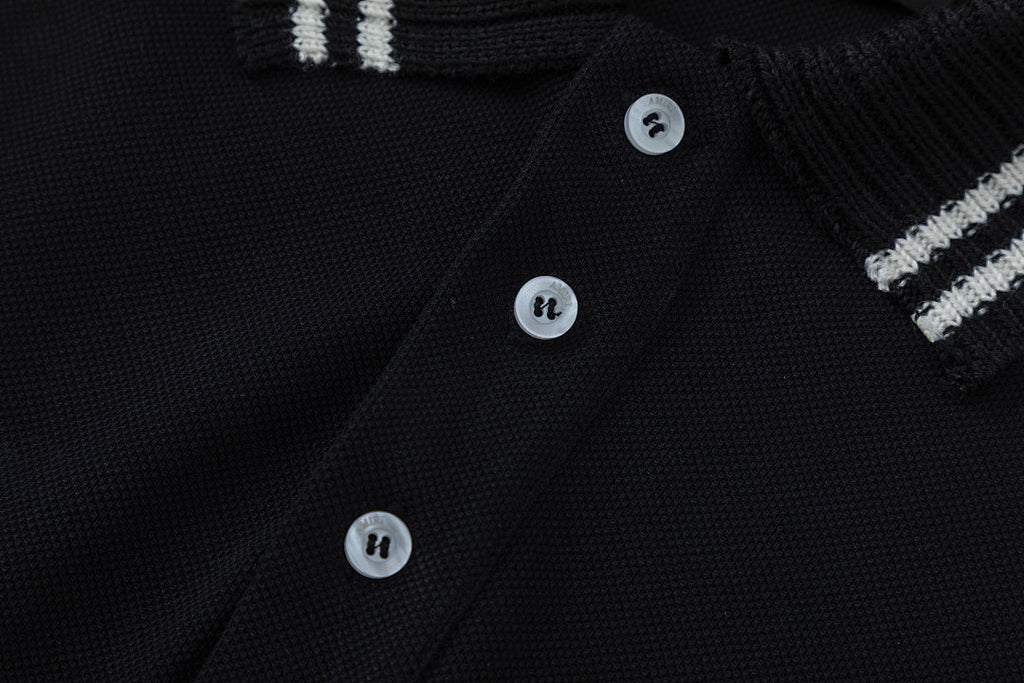 AMIRI stripe-detail logo polo shirt