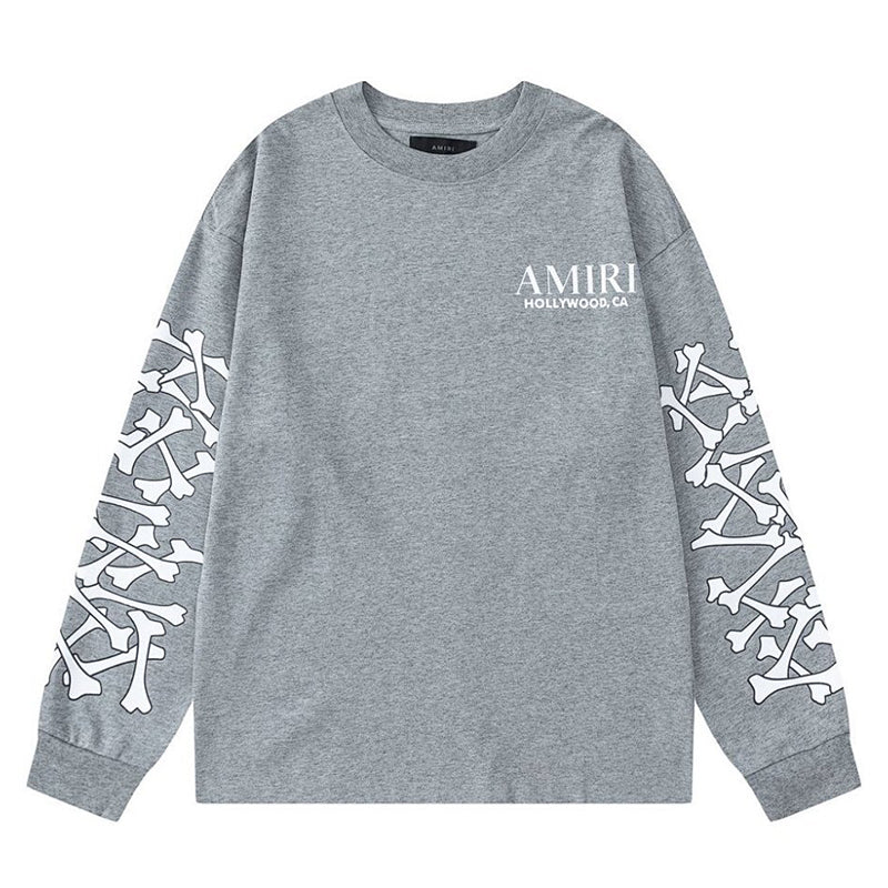 AMIRI Bones Stacked T-shirt Long Sleeve Tee