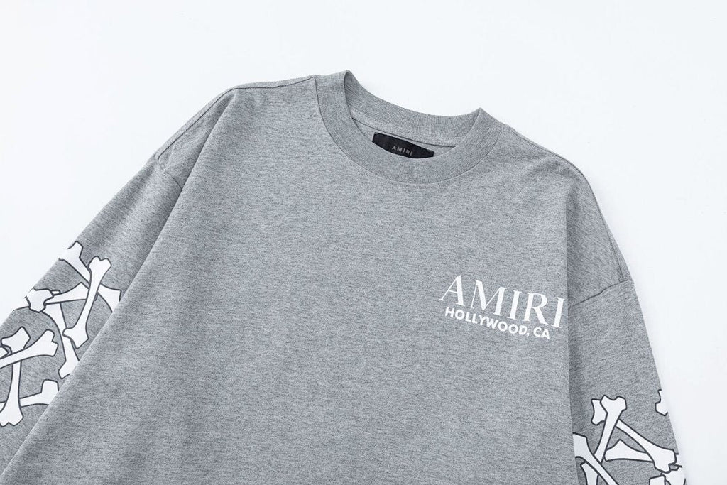 AMIRI Bones Stacked T-shirt Long Sleeve Tee