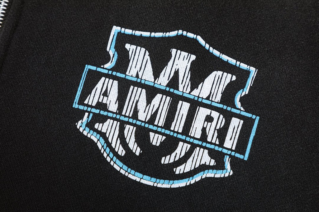 AMIRI MA flames zip hoodie