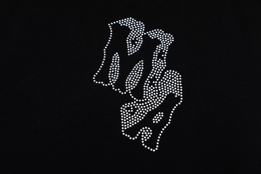 AMIRI crystal-embellished logo-print T-shirt