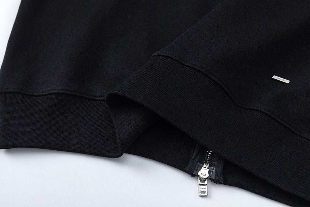 AMIRI Crystal AM Logo-print zip-up hoodie