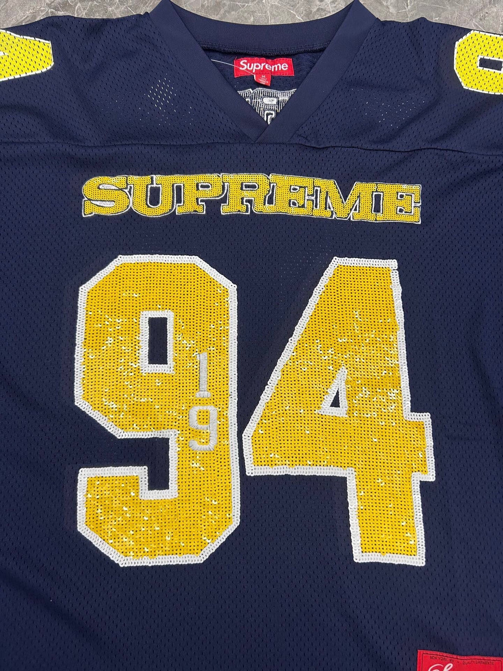 Supreme Sequin Football Jersey